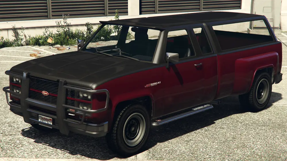 یک Bobcat XL با درپوش بستر در GTA V. (نمای زاویه عقب)