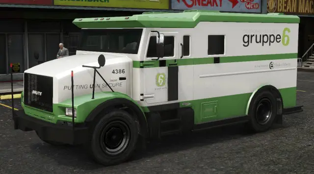 Stockade در نسخهی اصلی GTA V. (نمای زاویه عقب)