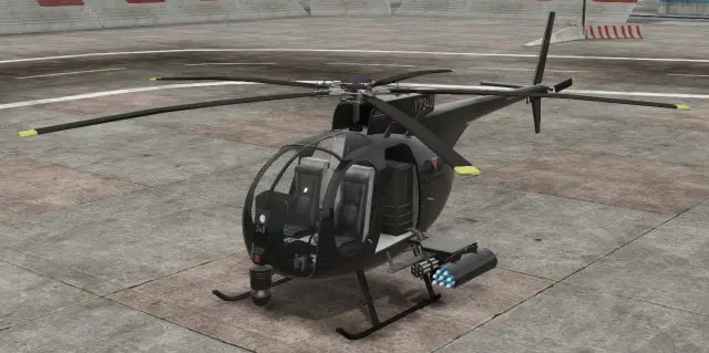 یک Buzzard Attack Chopper در نسخهی اصلی GTA V.