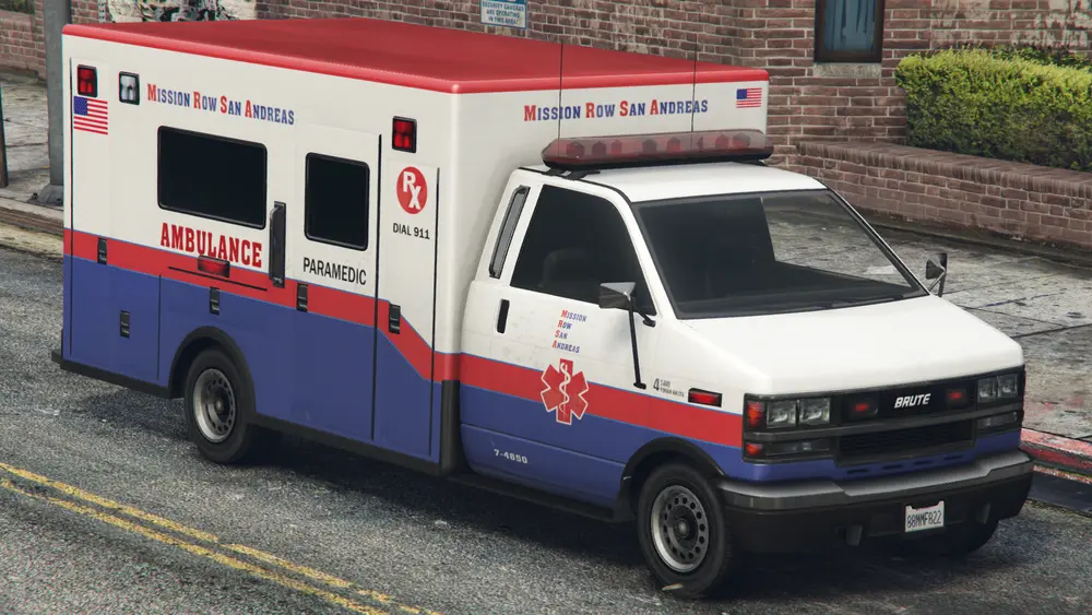 نسخهی GTA V، Mission Row San Andreas. (نمای زاویه عقب)