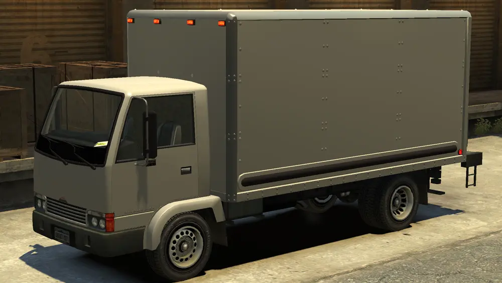 یک Mule خالی در GTA IV. (نمای زاویه عقب)