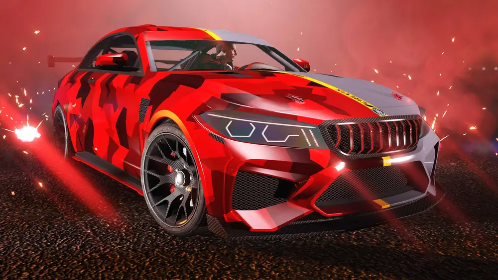 تصویر رویداد GTA+ مه ۲۰۲۲ با رنگبندی ویژهی «Split Camo».