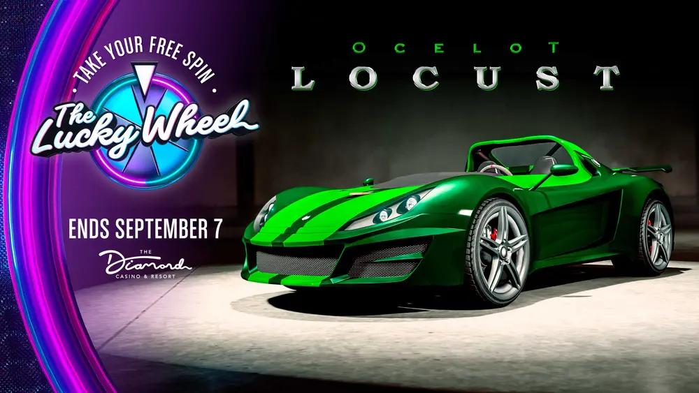 آگهی Lucky Wheel برای Vigero ZX Week.