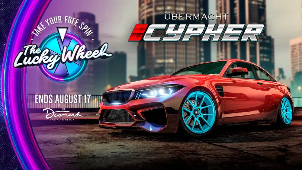آگهی Lucky Wheel برای Cayo Perico Series Week.
